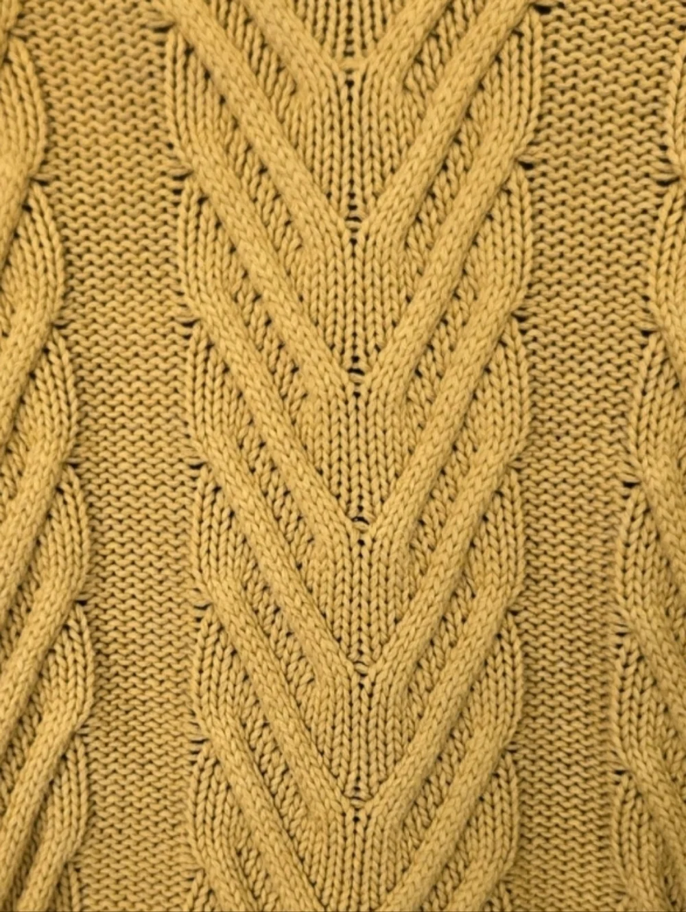 J.Crew Chunky Knit Sweater Mustard Yellow Cable Knit Cozy Fall Pullover XS